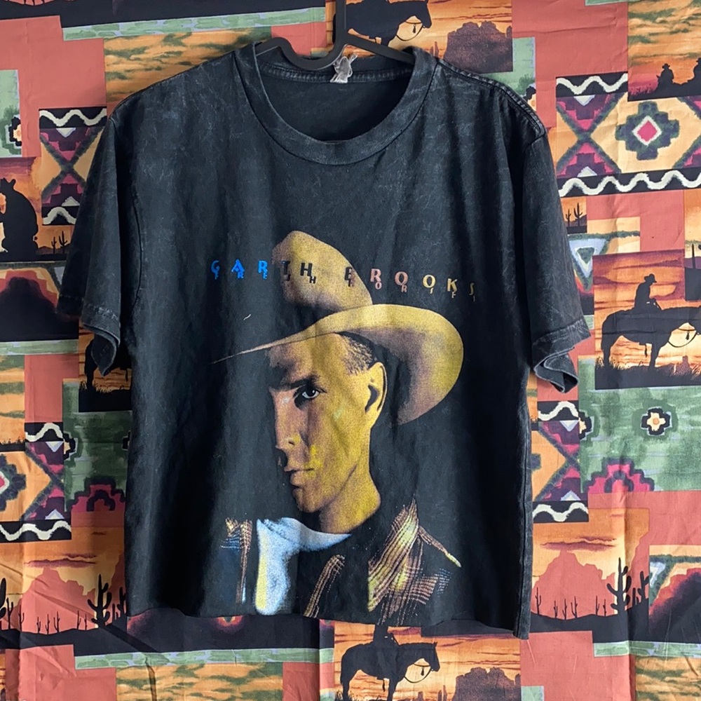Garth brooks cropped vintage T-shirt